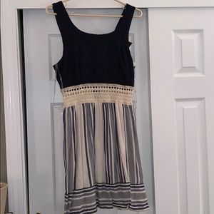 Navy blue summer dress